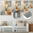 thumbnail image 4 of Designart "Beige Grey Geometric composition I" Abstract Collages Metal Wall Decor, 4 of 5