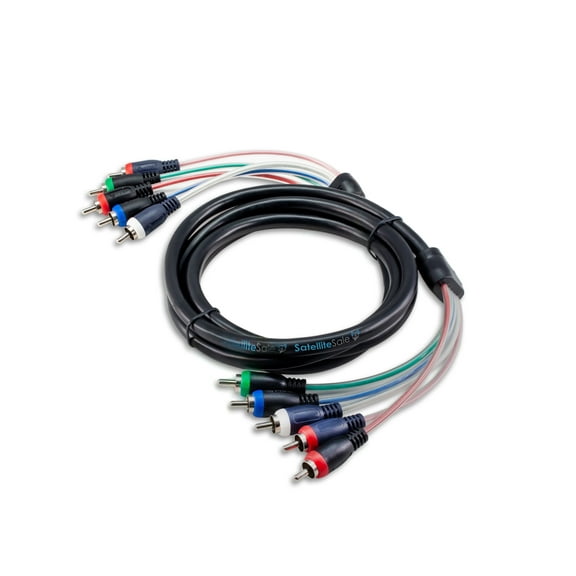 6FT Component Video Cable with Audio 5 RCA Red Green Blue RGB Plugs for HDTV DVD VCR
