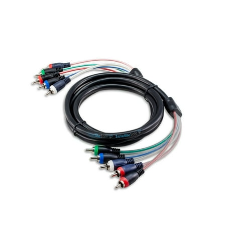 6FT Component Video Cable with Audio 5 RCA Red Green Blue RGB Plugs for HDTV DVD VCR