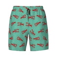 thumbnail image 4 of Lsque Mens Swim Trunks Cartoon Lobsters 4 Pattern - Bathing Suit Compression Liner - Beach Swim Shorts Swimwear - (S-3XL) - Stretch Quick Dry -, 4 of 9