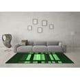 thumbnail image 3 of Ahgly Company Indoor Square Abstract Emerald Green Contemporary Area Rugs, 7' Square, 3 of 4