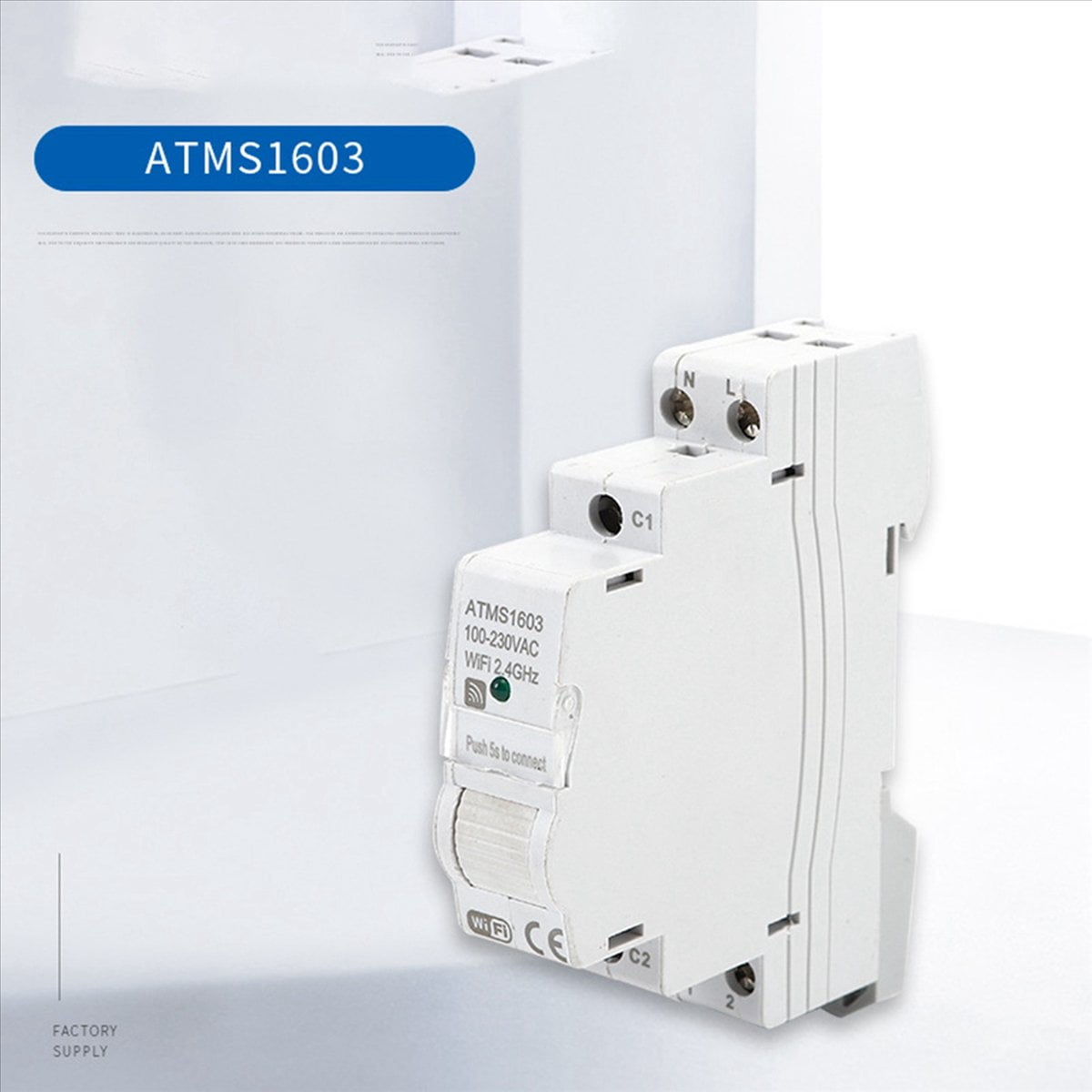 2X Tuya Smart WiFi Electricity KWH Meter Din Rail Single Phase AC 110V 230V CT AC Meter App Real Time Monitor(63A)
