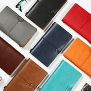 LA TALUS Traveler Journal Diary Loose-leaf Notebook Pen Holder Record Book Stationery Black M