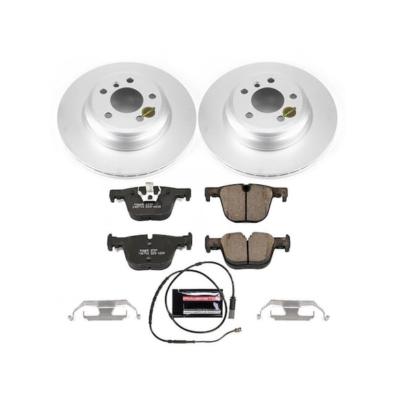 Rear Brake Pad and Rotor Kit - Compatible with 2017 - 2020 BMW 440i xDrive 2018 2019