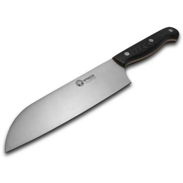 Boker Arbolito Kitchen Cutlery Black Micarta Santoku Full Tang