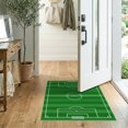 thumbnail image 2 of ODIKA 2'x3' Washable Throw Rug Football Stadium Featuring Professional Markings And Penalty Box for Hallway, Study Room, Non-Slip Low Profile, Flatwoven, 2 of 7