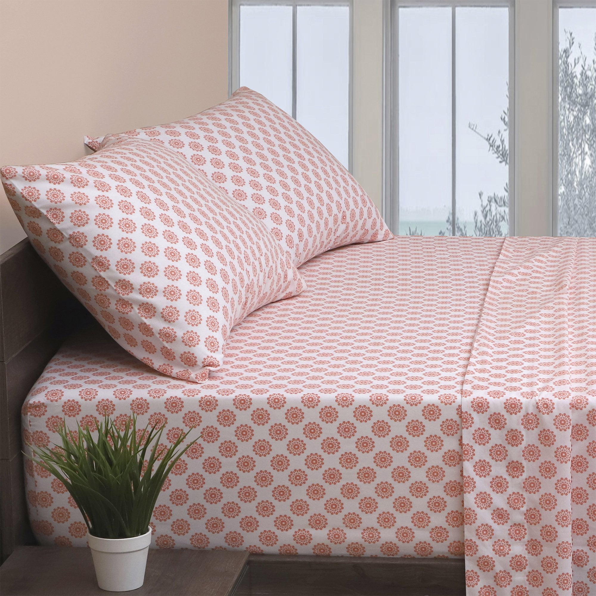 EnvioHome Breathable Lightweight 100% Soft Cotton Sheet Set - Full