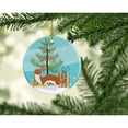 thumbnail image 2 of Weasel Christmas Ceramic Ornament, 2 of 3