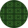 thumbnail image 1 of Ahgly Company Machine Washable Indoor Round Transitional Green Area Rugs, 8' Round, 1 of 7