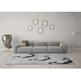 thumbnail image 3 of Ahgly Company Indoor Rectangle Abstract Gray Modern Area Rugs, 5' x 7', 3 of 4