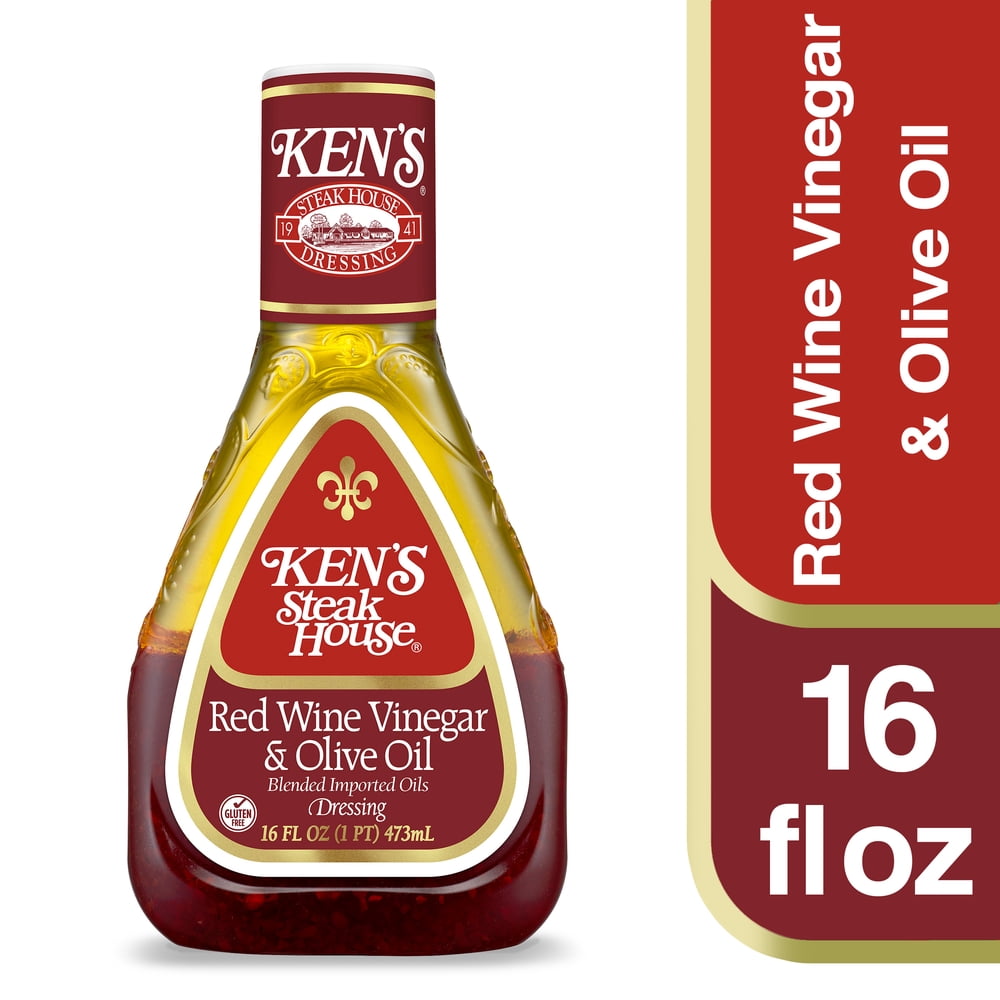 Ken's Steakhouse Dressing, Red Wine Vinegar & Olive Oil, 16 Fl Oz