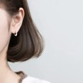 thumbnail image 4 of K-KED 925 Sterling Silver /Gold plated Small Pearl Hook Earrings Women-Silver, 4 of 9