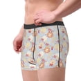 thumbnail image 2 of Sikiie Butterfly Flower Print Men's Boxer Briefs, Elastic Waistband Boxer Briefs Leggings-Small, 2 of 5