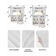 thumbnail image 5 of Easter Gnomes Swag Kitchen Curtains Sets for Windows 24 Inch Length, Spring Farmhouse Bunny Eggs Wooden Grain Short Window Curtain Panels Swags Valances and Tiers 3 Piece Set for Cafe/Dining Room, 5 of 5