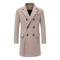 thumbnail image 5 of breaise Kids Todder Double Breasted Trench Coat Notched Lapel Long Peacoat Classic Casual Winter Overcoat, 5 of 9