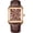 Brown, variant on Men's Watches Casual Retro Rectangular Waterproof Dress Analog Quartz Wrist Watch for Men Business Sports Gift Wristwatch Roman Numeral Leather Strap Watch with Auto Calendar Window