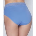 thumbnail image 3 of Women's Vanity Fair 13395 Flattering Lace Cotton Stretch Hi-Cut Brief Panty (Mockingbird 8), 3 of 3