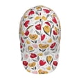 thumbnail image 4 of Balery Baseball Cap Adjustable Size for Running Workouts and Outdoor Activities All Seasons Dad Hat(Tulips Flowers), 4 of 9