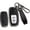 Black Metal Frame-long-black, variant on Key Fob Cover for Audi R8 Q5 Q7 S3 S4 S5 S6 S7 S8 SQ5 A4 A5 A6 Leather Metal Frame Full Protection with Keychain