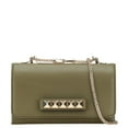 thumbnail image 1 of Pre-Owned Valentino Garavani Studded Chain Shoulder Bag/Clutch Bag in Khaki and Green... (Good), 1 of 15
