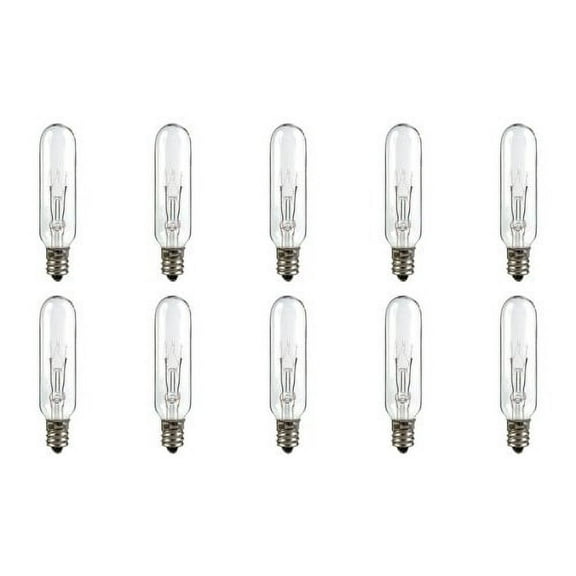 CEC Industries #15T6-145V Bulbs, 145 V, 15 W, E12 Base, T-6 shape (Box of 10)