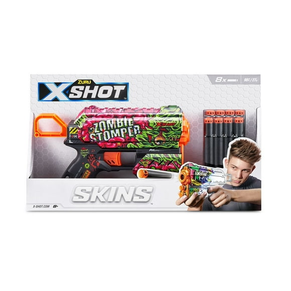 Pistolet à fléchettes X-Shot Skins Flux (8 fléchettes)