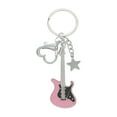 thumbnail image 1 of Guardurnaity Llavero creativo y de moda para mujer, llavero con colgantes de guitarra de aleación de estrella de pentagrama de guitarra Ropa, zapatos y accesorios Miscelánea dos, 1 of 6