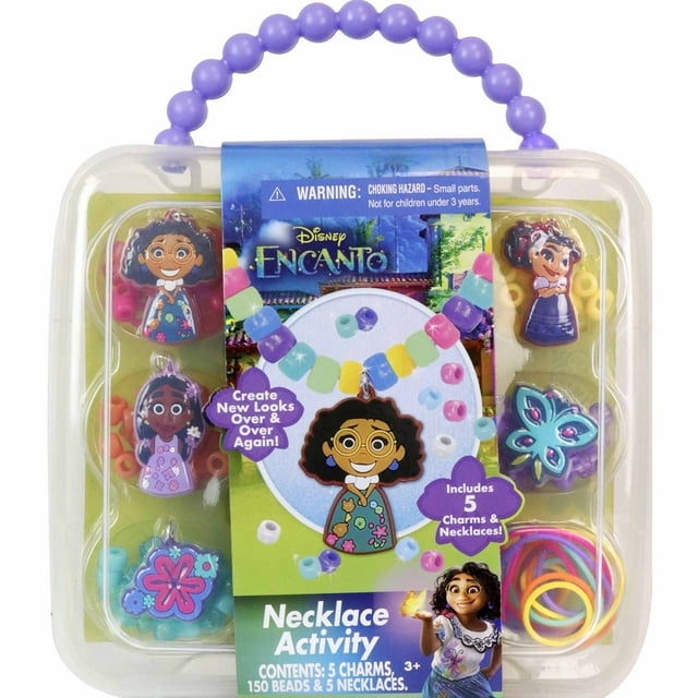 Disney: Encanto Ensemble d'Activité Collier Bricolage avec Breloques et Perles, Enfants 3+