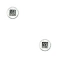 thumbnail image 2 of maskred Dashboard Clock ABS Electronic Component Multipurpose Car Supplies Waterproof Craftsmanship Adhesive Watch Digital Timer White 2Set, 2 of 6
