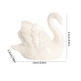 thumbnail image 4 of Black and White Couple Ceramic Swan Figurine, Elegant Swan Couple Statues Knick Knacks, Modern Minimalist SwanDecor for Living Room Study Animal Soft Decoration Handicrafts Home Accessories, 4 of 10