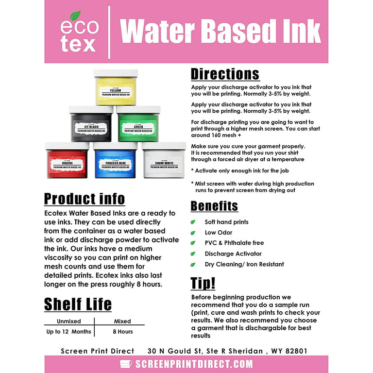 How Water-Based Ink Screen Printing Reduces Environmental Impact