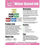 Ecotex Mixing White Water Based Screen Printing Ink - Block Printing Ink, Silk Screen Transfers Ink for Shirt Printing - Screen Printing Supplies for Screen Printing Kit (Quart - 32oz.)