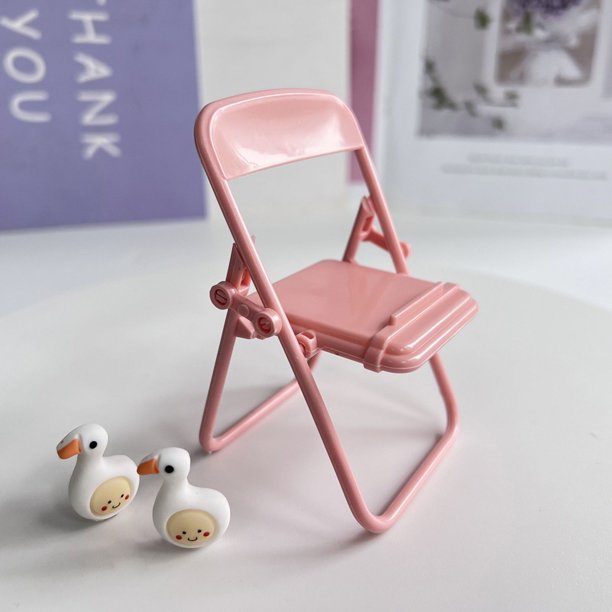 Soporte De Silla Pequeña Escritorio Perezoso Teléfono Móvil Portátil Plegable Multifuncional Universal