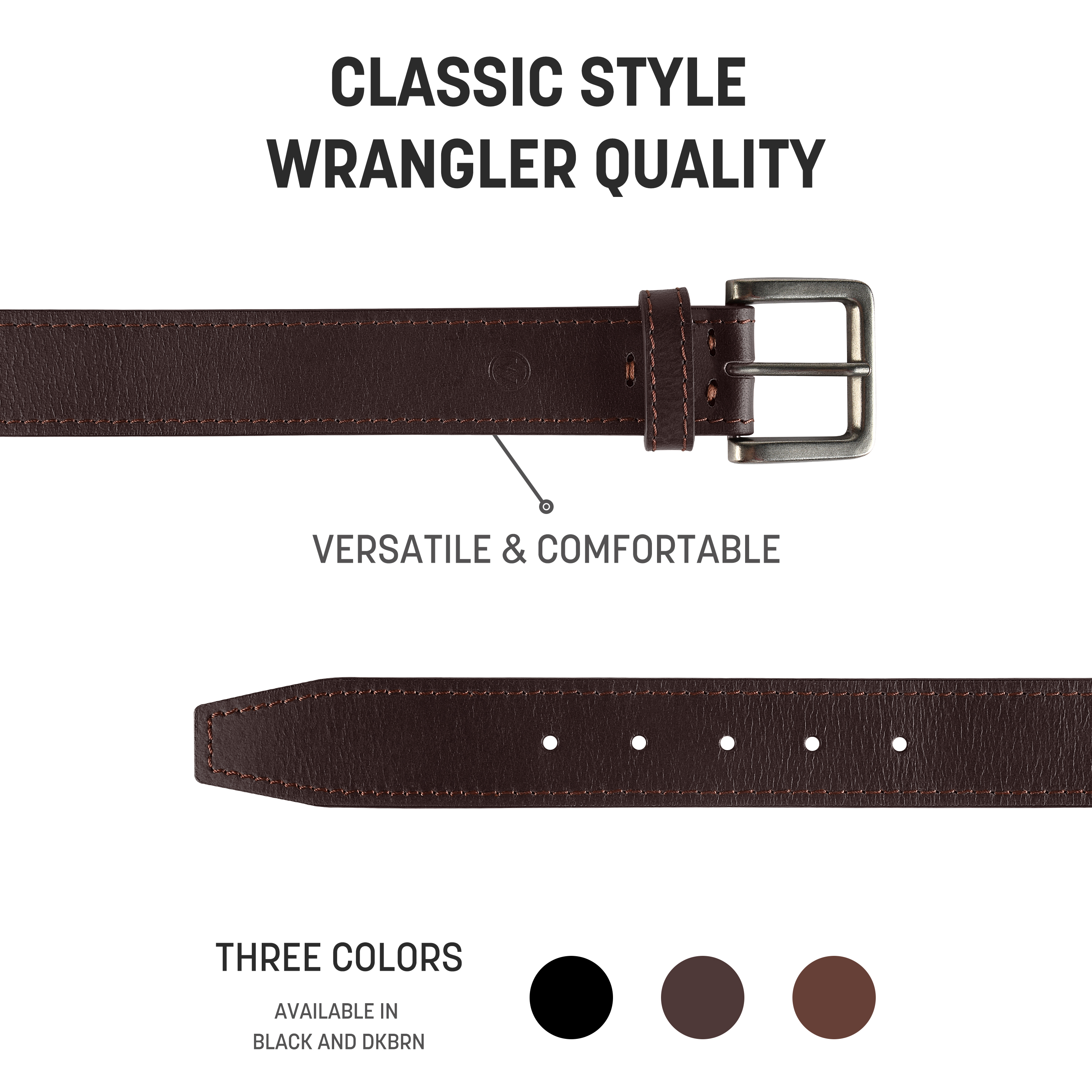 Wrangler Men's Leather Belt photo 2
