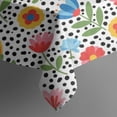 thumbnail image 5 of Pioneer Flower Floral Print Pattern Square Tablecloth, Waterproof Wipeable Spillproof Washable Table Cover for Home Kitchen Party Decor, 42"x42", 5 of 6