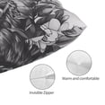thumbnail image 3 of Yiaed Monochrome Deer Floral Print Brushed Microfiber Envelope Pillowcases, Standard,Envelope Closure Pillow Cases(No pillow core)-20"x30", 3 of 6