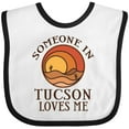 thumbnail image 3 of Inktastic Someone in Tucson Arizona Loves Me Boys or Girls Baby Bib, 3 of 4