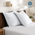 thumbnail image 3 of Bare Home Pillow Sham Set - Premium 1800 Collection - Double Brushed - Euro, White, 3 of 8