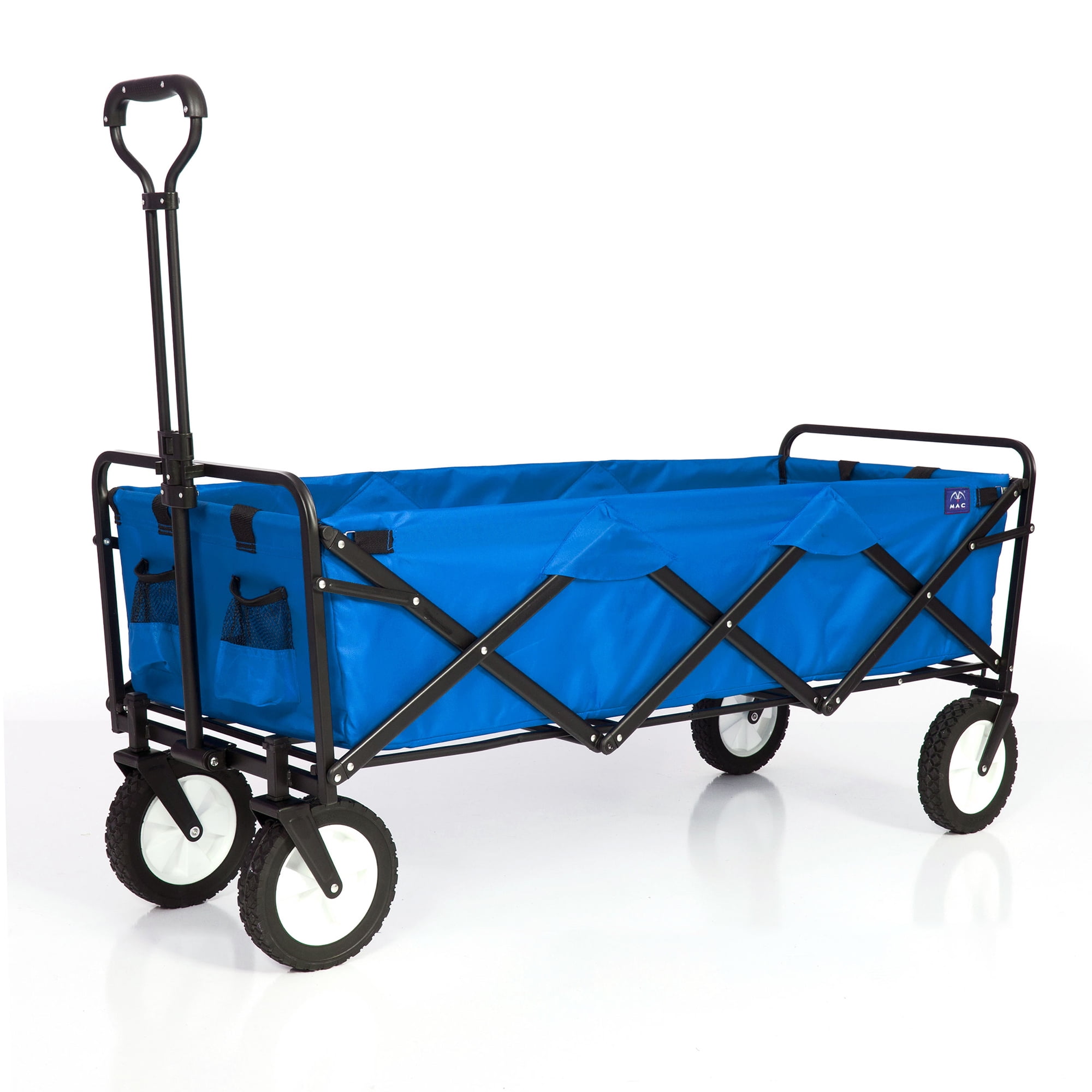 Mac Sports Xtender 52" Extra Long Collapsible Utility Wagon Cart, Blue