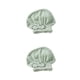 thumbnail image 4 of Ounissouiy Toalla de secado de cabello para mujer, gorro de baño ajustable elástico portátil, gorro de ducha con lazo, suministros de baño Tipo 2 2piezas, 4 of 6