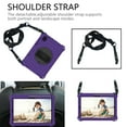 thumbnail image 4 of Dteck Case for Samsung Galaxy Tab S5e 10.5" SM-T720 T725 (2019) 10.5-inch,Shockproof Rubber Hand Strap Kickstand EVA Protective Hard PC Back Cover with Shoulder Strap,Purple+Black, 4 of 6