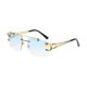 thumbnail image 3 of Gafas de Sol Perfecl Rectangulares Sin Marco Polarizadas Azul, 3 of 8