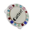 thumbnail image 1 of S SERENABLE Pocket Hat Clip with Golf Ball Marker Alloy Rhinestone Golfer Gift, 1 of 5