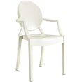 thumbnail image 1 of Hawthorne Collection Dining Arm Chair in White, 1 of 4