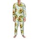 thumbnail image 3 of Fotbe Avocado Doing Sport Pijama de Hombre con Estampado de Manga Larga, Conjunto de 2 Piezas, Ropa de Dormir Suave y Cómoda con Bolsillos-Medium, 3 of 7