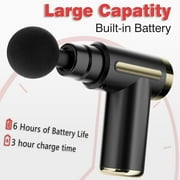 Cotsoco Mini Massage Gun, Cordless Handheld Deep Tissue Muscle Massager 6 Speeds Percussion Massage Device Super Quiet with Intelligent Pressure Sensing System