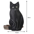 thumbnail image 3 of Bolso de pecho con forma de gato, Bolso de hombro de PU, correa de hombro ajustable, regalo para niña (gris), 3 of 8