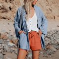 thumbnail image 7 of Women's Pants Fashion Shorts For Women Casual High Waist Straight Leg Sports Casual Loose Shorts, 7 of 7