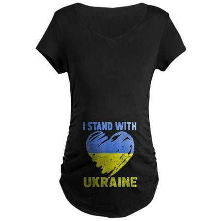

CafePress - Ukrainian Lover I Stand With Ukr Maternity T Shirt - Maternity Dark T-Shirt