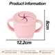 thumbnail image 2 of Vaso de silicona para refrigerios para niños pequeños con tapa extraíble y sin derrames para una fácil limpieza Taza de refrigerios para bebés de material de silicona Sakura Pink, 2 of 6